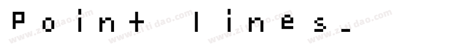 Point lines字体转换